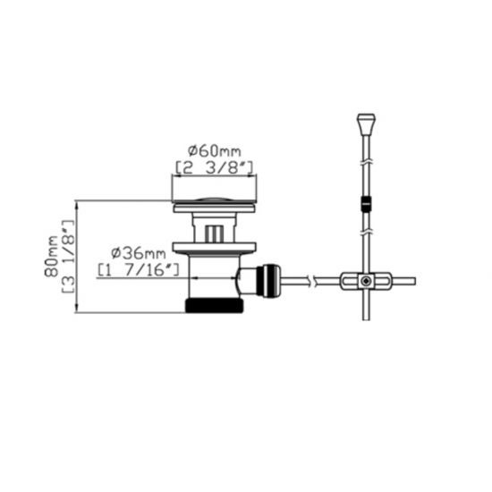 Βαλβίδα Nιπτήρος με Ντίζα Karag D148 Gun Metal